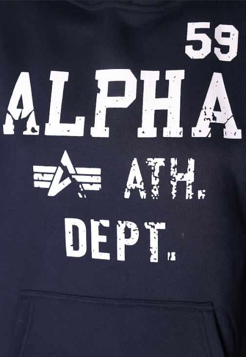 Alpha Hoodie Ath Dept Navy